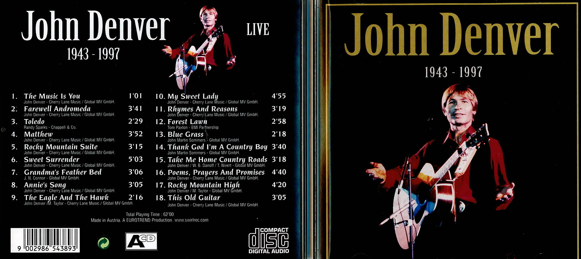 John Denver Live 1943 - 1997 - John Denver